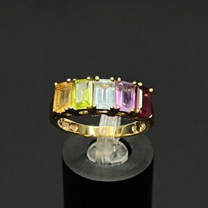 Rainbow Stone Ring
